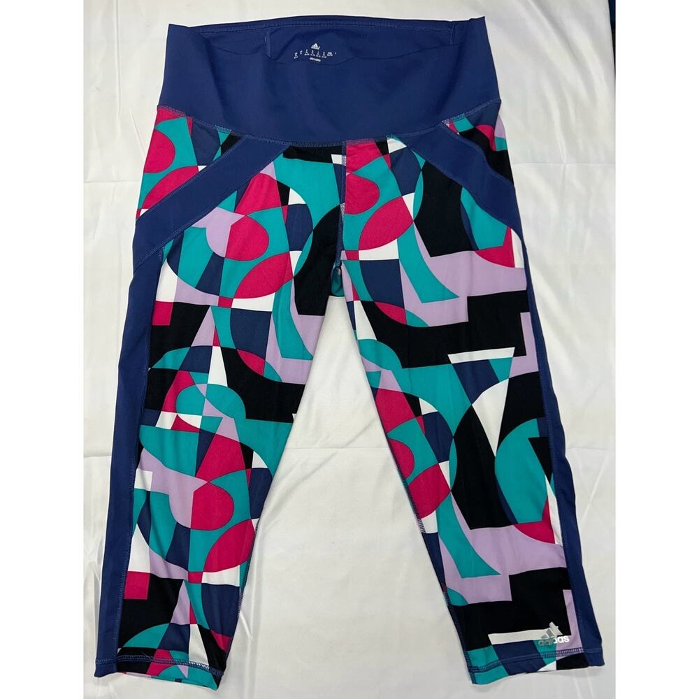 Adidas Crop Compression Leggings Climalite Hi Rise XL